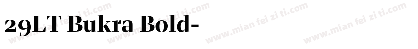 29LT Bukra Bold字体转换